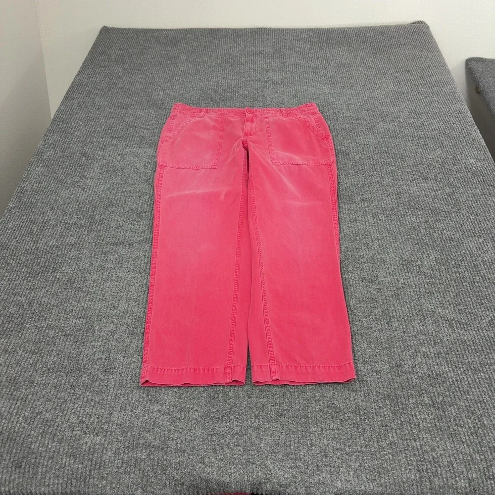 J Crew Pants Womens 10 Pink Cotton Favorite Fit Utility Chino Casual Preppy